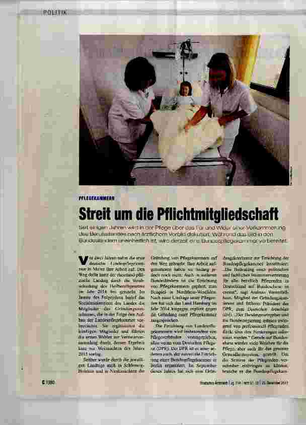 Vorschauseite 1: Streit um die Pflichtmitgliedschaft