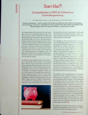 Vorschauseite 1: Start klar? ! Schulgeldfreiheit in NRW als Schlüssel zur Fachkräftegewinnung
