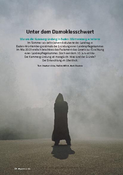 Vorschauseite 1: Unter dem Damoklesschwert: Warum die Kammergründung in Baden-Württemberg scheiterte