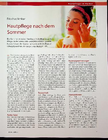 Vorschauseite 1: Hautpflege nach dem Sommer