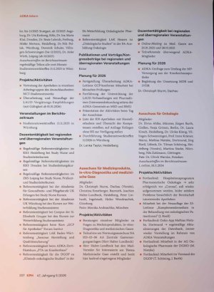 Vorschauseite 4: Berichte der ADKA- Ausschüsse