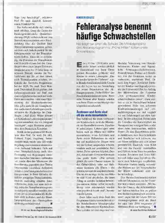 Vorschauseite 3: Für eine Ausweitung der Lebendspenden