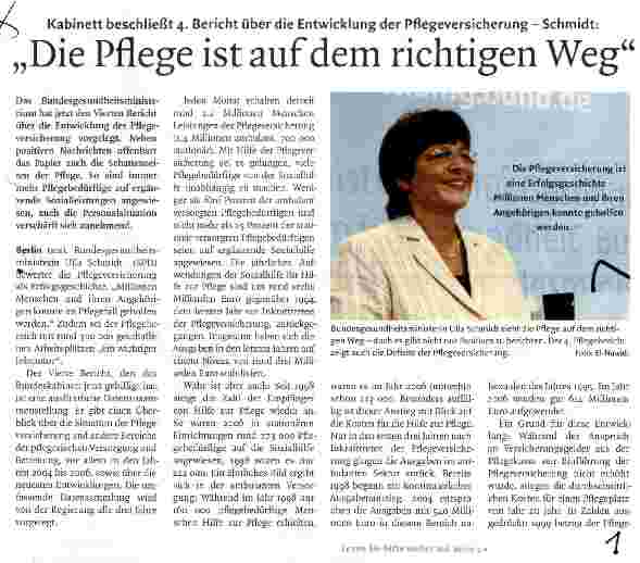 Vorschauseite 1: Die Pflege ist auf dem richtigen Weg