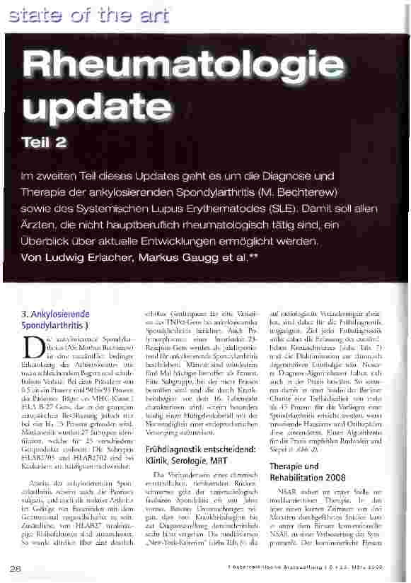 Vorschauseite 1: Rheumatologie update