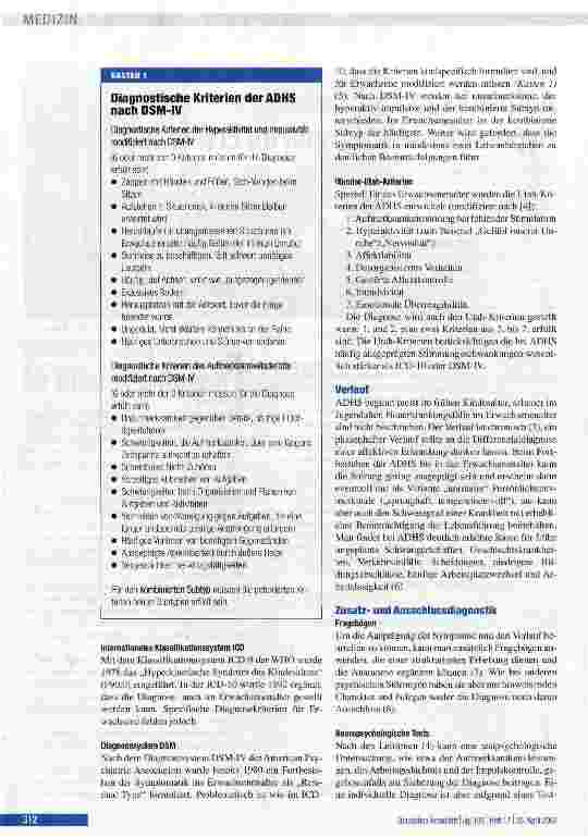 Vorschauseite 2: Auf merksamkeitsdefizit-Hyperaktivitätsstörung im Erwachsenenalter