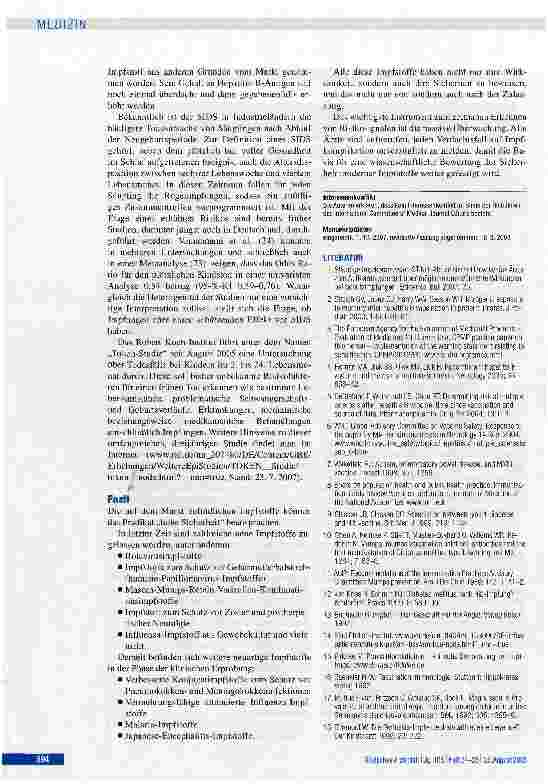 Vorschauseite 5: Impfsicherheit heute