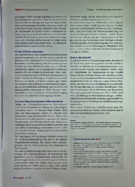 Vorschauseite 2: Gemeinsam voraus - digitale Trends in der Arzneimittelversorgung