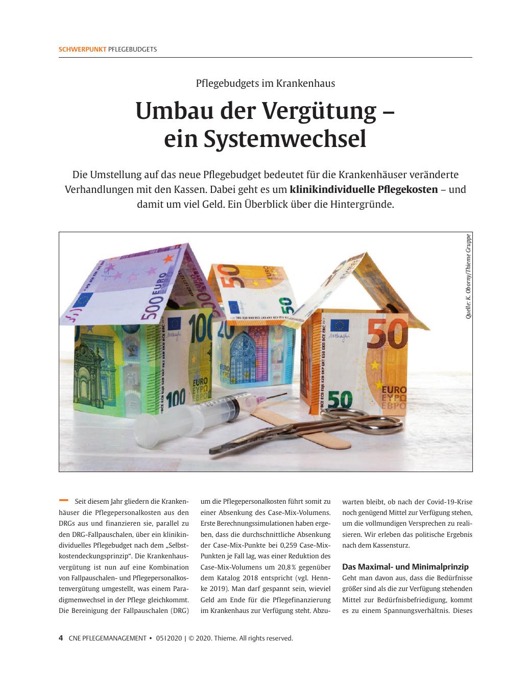 Vorschauseite 1: Umbau der Vergütung – ein Systemwechsel