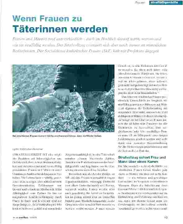 Vorschauseite 1: Wenn Frauen zu Täterinnen werden