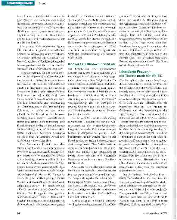 Vorschauseite 2: Wenn Frauen zu Täterinnen werden