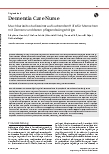 Vorschauseite 1: Dementia Care Nurse Machbarkeitsstudie einer aufsuchenden Hilfe für Menschen mit Demenz und deren pflegende Angehörige