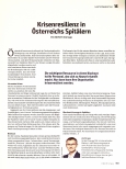 Vorschauseite 1: Krisenresilienz in Österreichs Spitälern