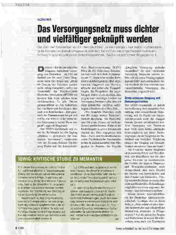 Vorschauseite 1: Das Versorgungsnetz muss dichter und vielfältiger geknüpft werden