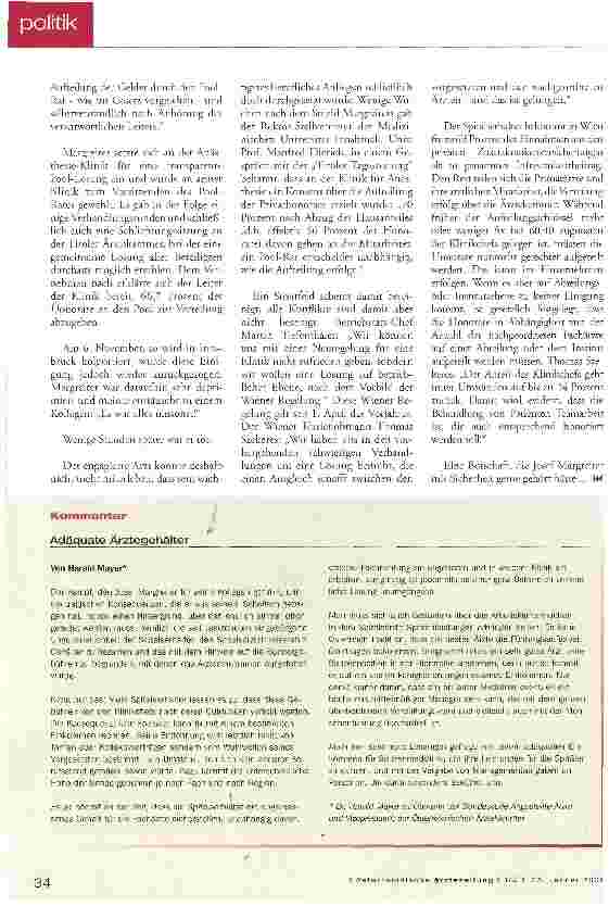 Vorschauseite 3: Josef Margreiter: Erfolg nach dem Tod