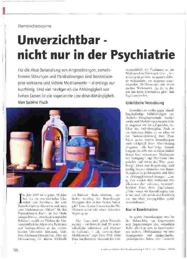 Vorschauseite 1: Unverzichtbar -nicht nur in der Psychiatrie