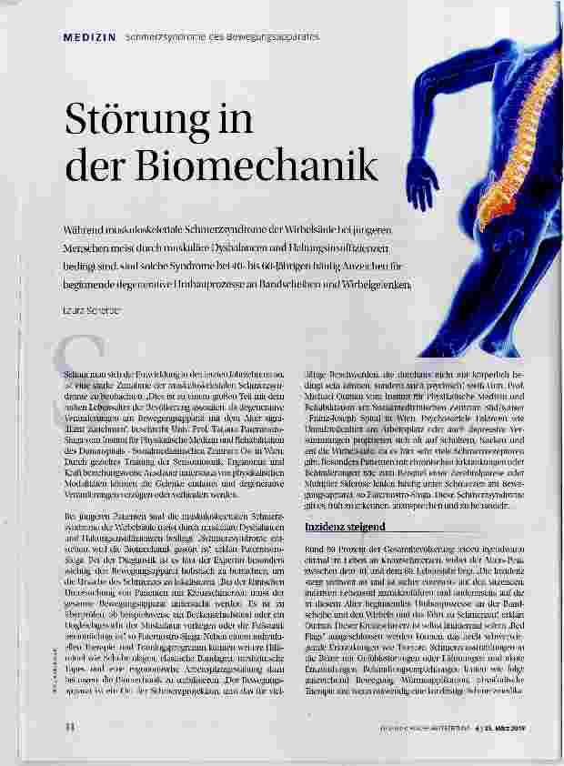 Vorschauseite 1: Störung in der Biomechanik