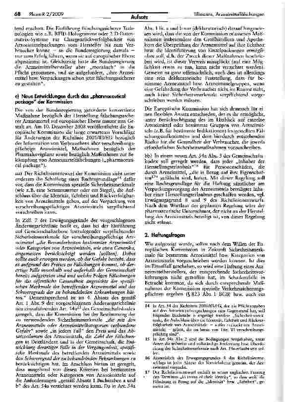 Vorschauseite 3: Arzneimittelfälschungen — regulatorische Rahmenbedingungen und Handlungsfragen