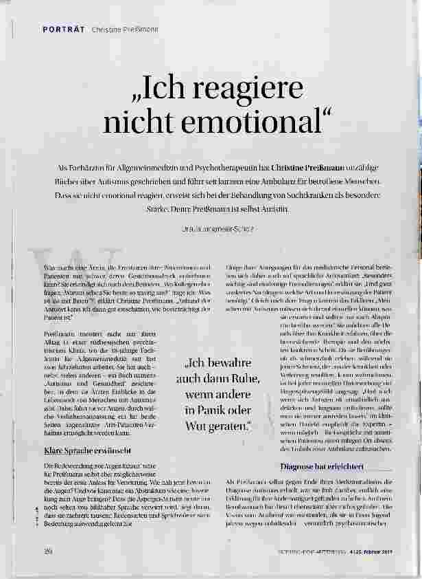 Vorschauseite 1: Ich reagiere nicht emotional