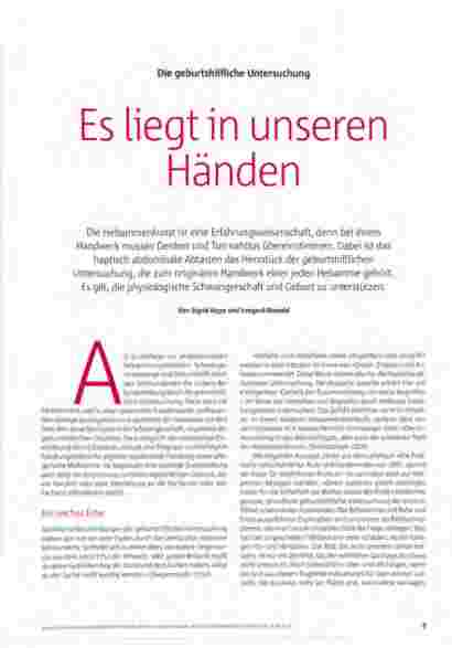 Vorschauseite 2: Es liegt in unseren Händen.