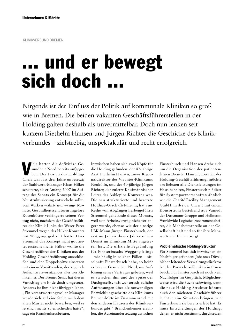 Vorschauseite 1: ... und er bewegt sich doch ...