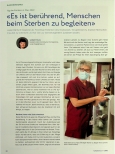 Vorschauseite 1: "Es ist berührend, Menschen beim Sterben zu begleiten."