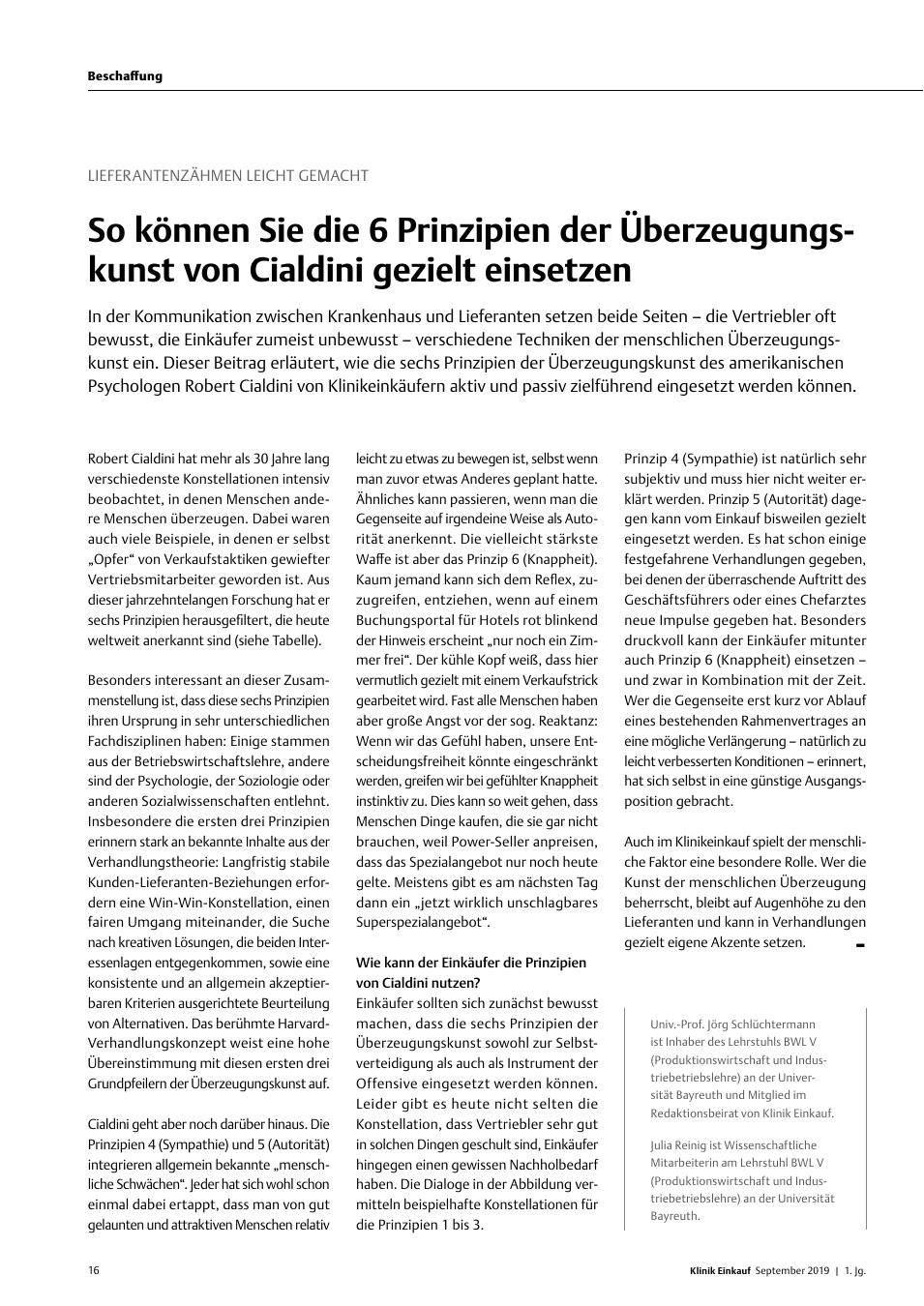Vorschauseite 1: Lieferantenzähmen leicht gemacht: So können Sie die 6 Prinzipien der Überzeugungskunst von Cialdini gezielt einsetzen