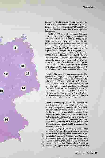 Vorschauseite 2: PFLEGEKAMMER WO STEHEN DIE BUNDESLÄNDER? Corrected: PFLEGEKAMMER, WO STEHEN DIE BUNDESLÄNDER?