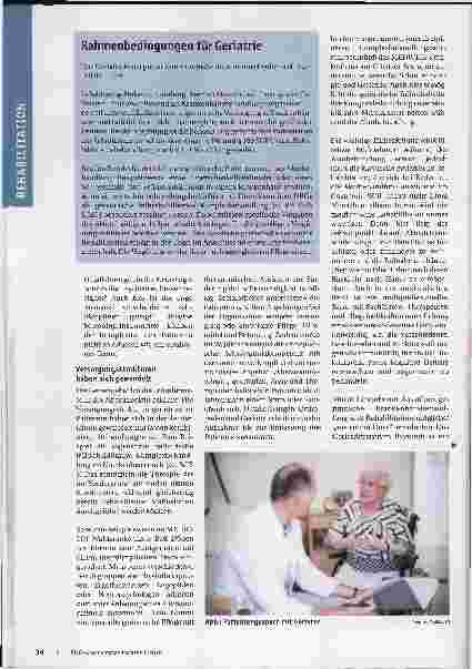 Vorschauseite 2: Gute Altersmedizin ist vernetzt. In der Geriatrie verknüpft MEDICLIN Akutund Reha-Medizin.