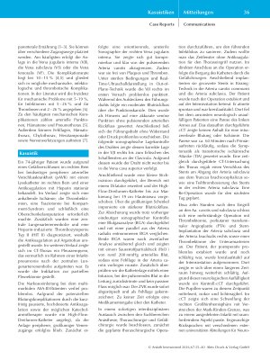Vorschauseite 2: Fehllage eines High-Flow-Dreilumen-Katheters in der Arteria carotis: Falldarstellung und Diskussion auf Basis einer Literaturanalyse