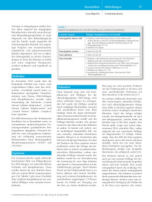 Vorschauseite 3: Fehllage eines High-Flow-Dreilumen-Katheters in der Arteria carotis: Falldarstellung und Diskussion auf Basis einer Literaturanalyse