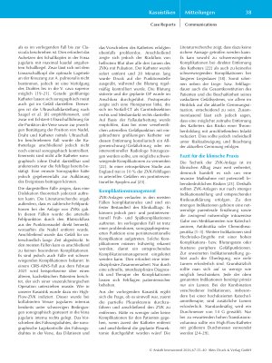 Vorschauseite 4: Fehllage eines High-Flow-Dreilumen-Katheters in der Arteria carotis: Falldarstellung und Diskussion auf Basis einer Literaturanalyse