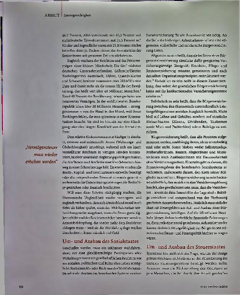 Vorschauseite 2: Gegen gesellschaftliche Verwerfungen: Steuergerechtigkeit hilft