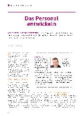 Vorschauseite 1: Das Personal entwickeln.