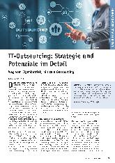Vorschauseite 1: IT-Outsourcing: Strategie und Potenziale im Detail. Weg vom Eigenbetrieb, hin zum Outsourcing.