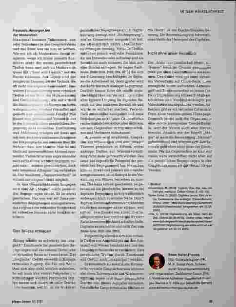 Vorschauseite 4: Was virtuelle Selbsthilfegruppen leisten können: Ein Brückenschlag zwischen Emotionalität und Rationalität