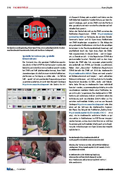 Vorschauseite 4: "What remains of the work?" Innovative Publikationsformate in Open Science