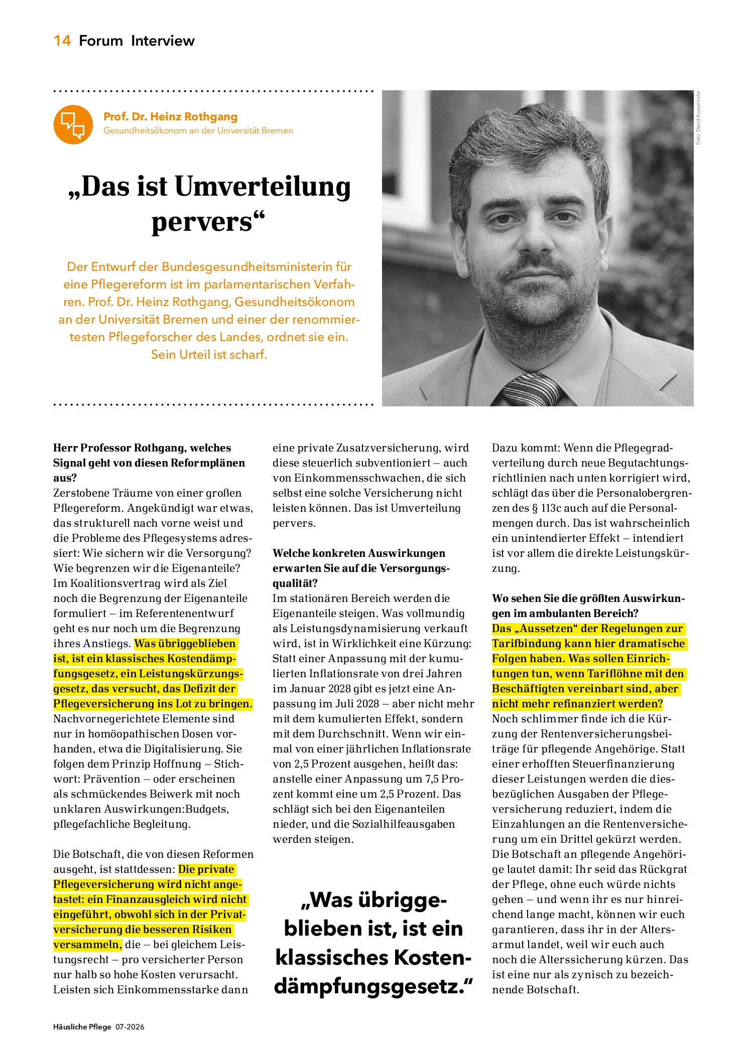 Vorschauseite 1: Das ist Umverteilung pervers