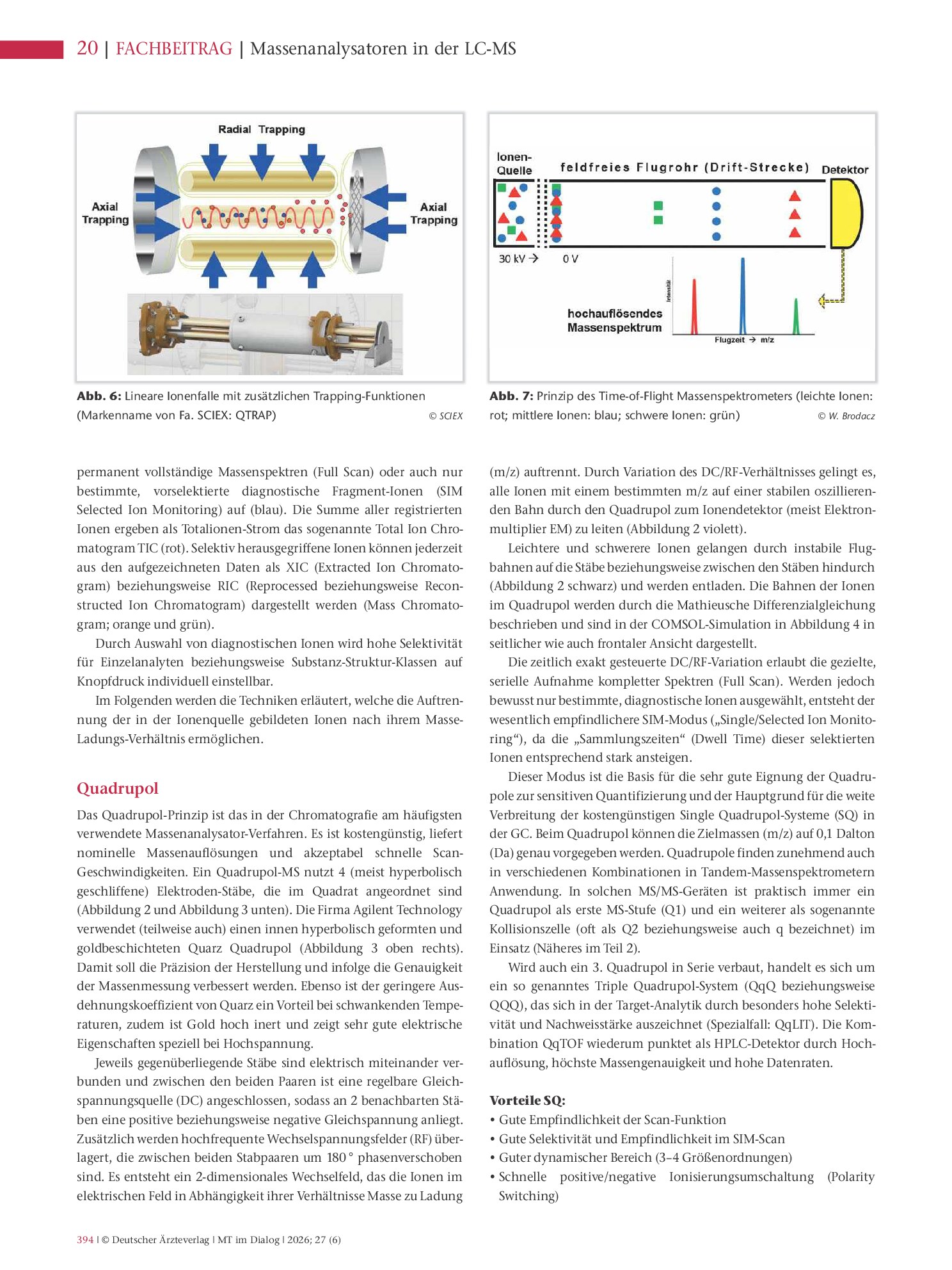 Vorschauseite 3: Massenanalysatoren in der LC-MS. Techniken für die Ionentrennung im Hochvakuum (Teil 1)