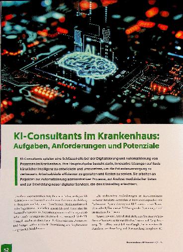 Vorschauseite 1: Kl-Consultants Sm KramtefföteMs: Aufgaben, Anforderungen und Potenziale