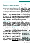 Vorschauseite 1: Spastik bei Multipler Sklerose Symptomatische MS-Therapie mit Sativex®: unterschätzt, aber wichtig