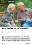 Vorschauseite 1: "Was bedeutet würdevoll?"