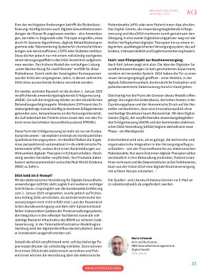 Vorschauseite 4: Digital Health „Made in Germany“ Fünf Jahre DiGA – wie digital ist die Medizin inzwischen wirklich?