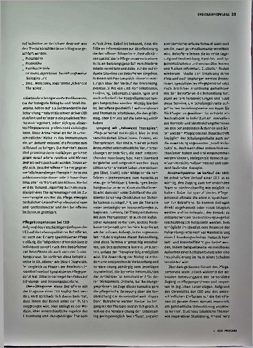 Vorschauseite 2: Unterstützung bei der Therapietreue und Pflegekompetenz bei chronisch entzündlichen Darmerkrankungen (CED)
