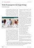 Vorschauseite 1: Online-Kursprogramm des Karger Verlags