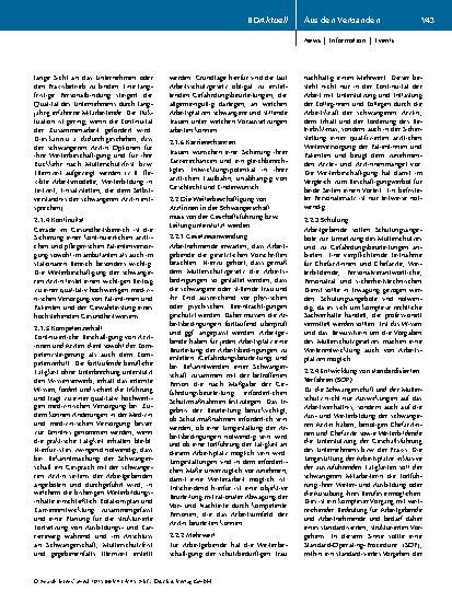 Vorschauseite 3: Arbeiten in der Schwangerschaft und Stillzeit Positionspapier: Forderungen zur Verbesserung der Lage von Ärztinnen