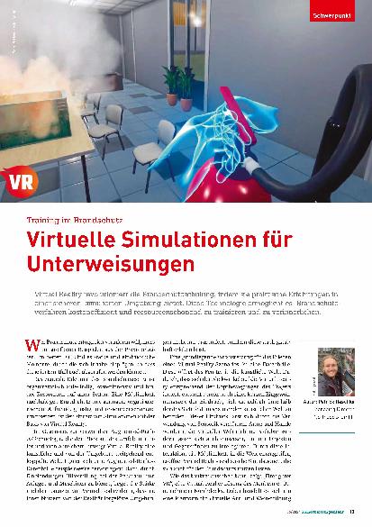 Vorschauseite 1: Training im Brandschutz: Virtuelle Simulationen für Unterweisungen