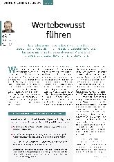 Vorschauseite 1: Wertebewusst führen
