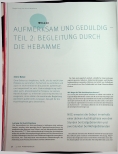 Vorschauseite 1: AUFMERKSAM UND GEDULDIG - TEIL 2: BEGLEITUNG DURCH DIE HEBAMME