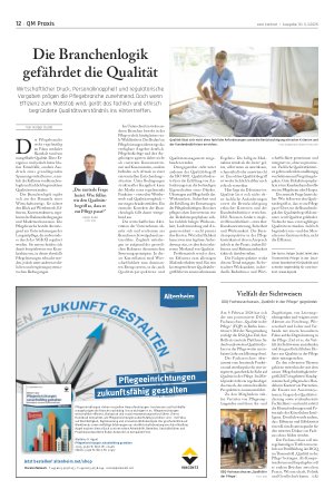 Vorschauseite 1: Die Branchenlogik gefährdet die Qualität