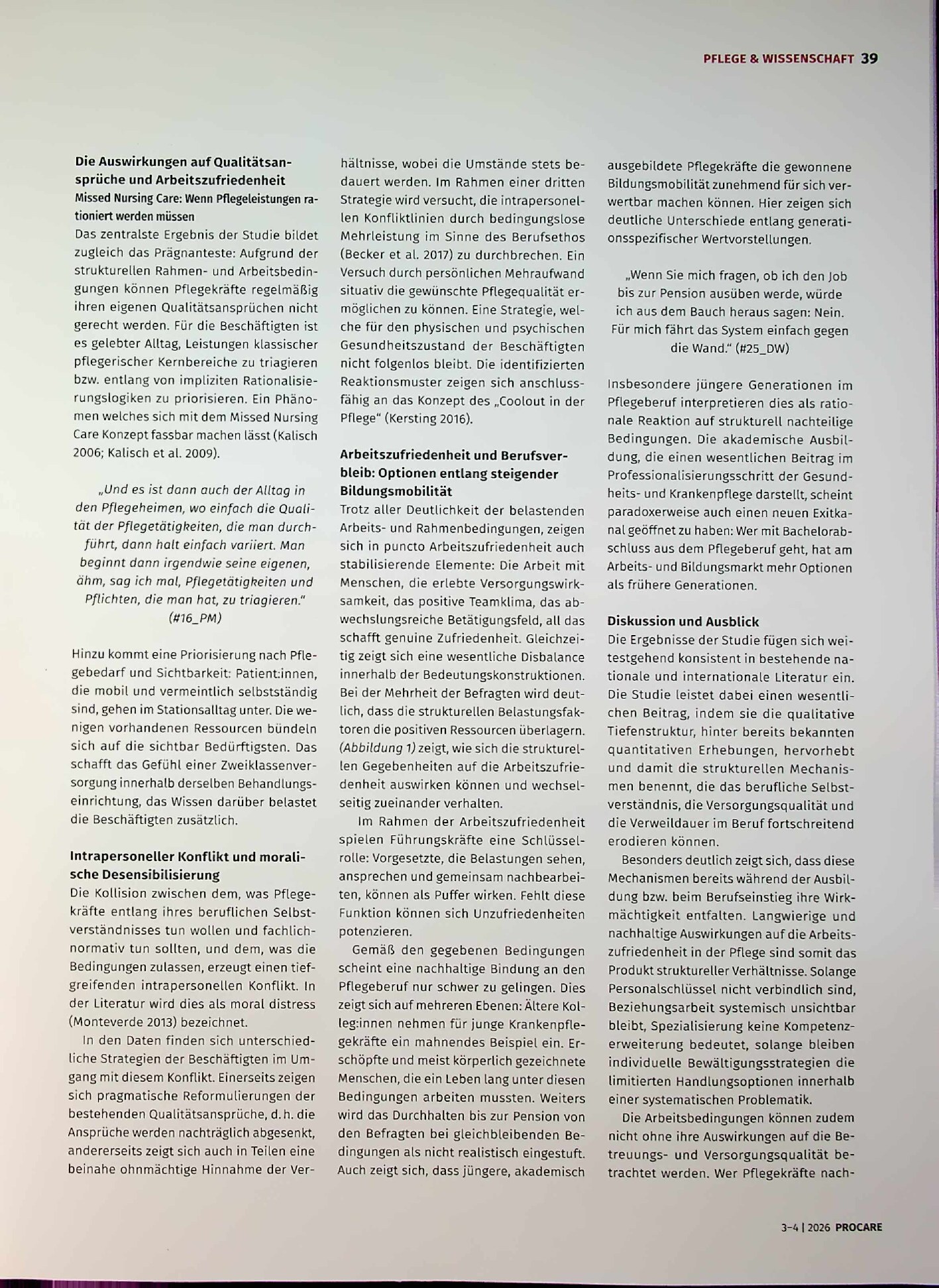 Vorschauseite 4: Vom Anspruch zum Alltag